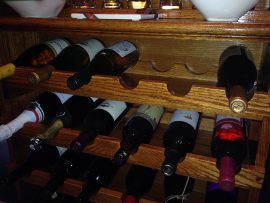 wine rack - oak home bar