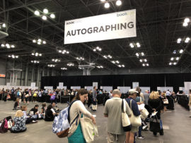 Autographing area at Book Expo 2018