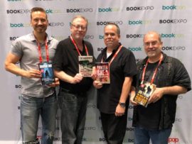 Jonathan Janz, Tim Waggoner, Hunter Shea, John Everson at Book Expo 2018